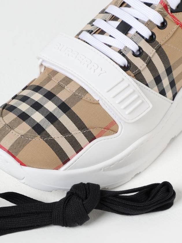 Vintage Check Suede Leather Sneakers Archive Beige - BURBERRY - BALAAN 5