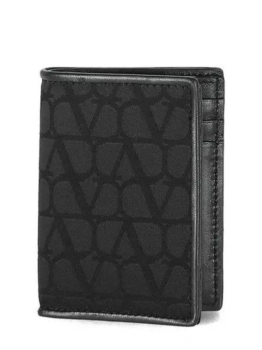 Toile Iconographe Half Wallet Black - VALENTINO - BALAAN 2