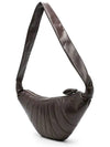 Croissant Medium Soft Nappa Leather Cross Bag Pecan Brown - LEMAIRE - BALAAN 4