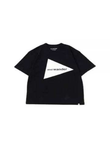 24 And Wander Big Logo T Black 5744184187 010 Short Sleeve Shirt - AND WANDER - BALAAN 1