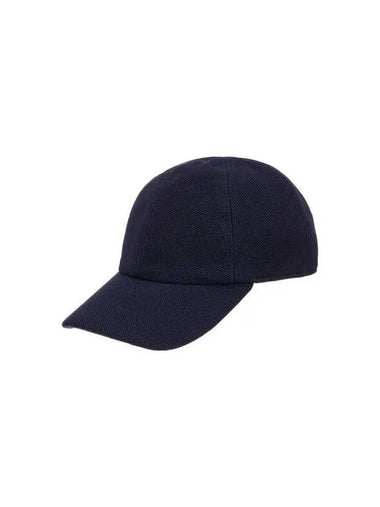 Men s Embroidered Logo Textured Ball Cap Dark Blue - GIORGIO ARMANI - BALAAN 1