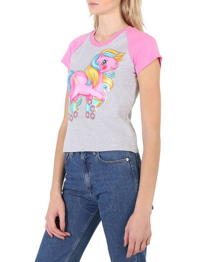 Moschino Ladies My Little Pony Print Cotton T-shirt, Brand Size 40 (US Size 6) - MOSCHINO - BALAAN 2