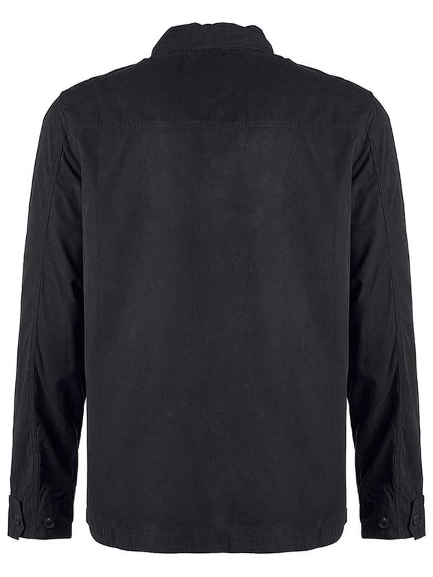 Lens Waffen Pocket Long Sleeve Shirt Black - CP COMPANY - BALAAN 4