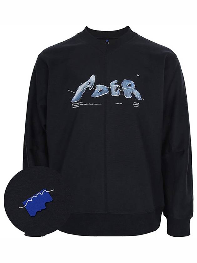 Cotton Blend Sweatshirt Navy - ADER ERROR - BALAAN 2