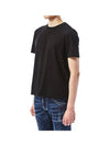 Heart snake print short sleeve t shirt black - SAINT LAURENT - BALAAN 4