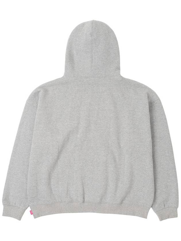 Men's Embroidery Logo Hoodie Grey - STOCKHOLM SYNDROME - BALAAN 3