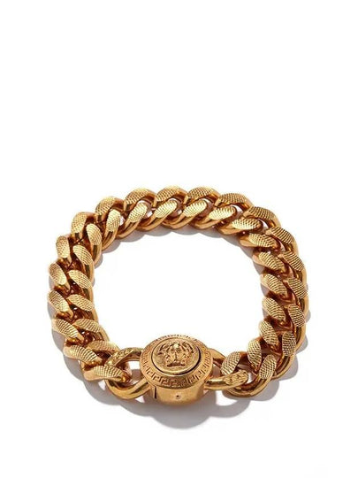 Medusa medallion closure chain goldtone bracelet - VERSACE - BALAAN 2