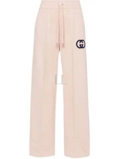 Cotton Jersey Track Pans Soft Pink - GUCCI - BALAAN 2