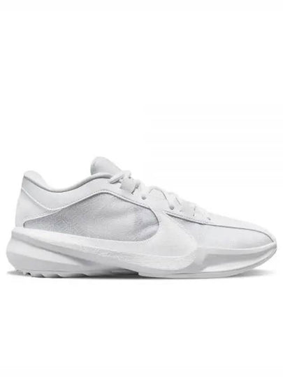 Zoom Freak 5 Team Low Top Sneakers Triple White - NIKE - BALAAN 2