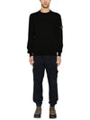 Crewneck Soft Cotton Knit Top Black - STONE ISLAND - BALAAN 5