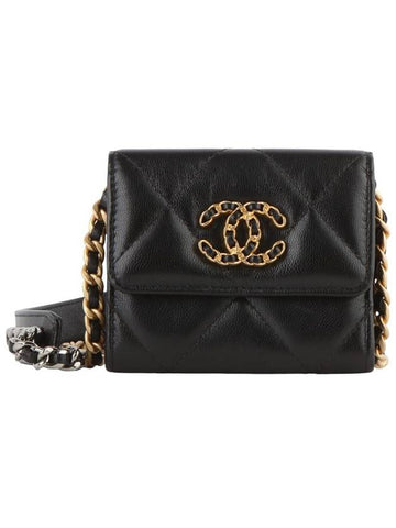 AP1787 Flap 19 Chain Coin Purse Cross Bag Department Store Invoice 33424 1 - CHANEL - BALAAN 1