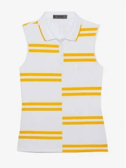 Offset Stripe Tech Pique Sleeveless Snow - G/FORE - BALAAN 2