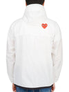 Small Heart Wappen Windbreaker White - COMME DES GARCONS - BALAAN 6