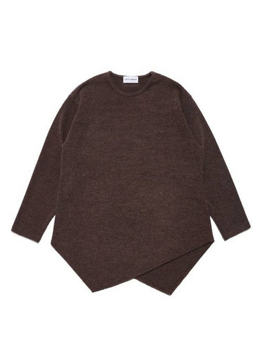 Unbalanced Knit Top Brown - SMITH ARMOR - BALAAN 1