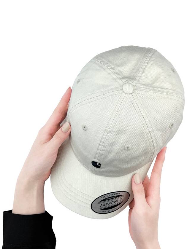 SS24 Men's WIP Madison Logo Cap Off-White I023750 0D3XX - CARHARTT - BALAAN 1