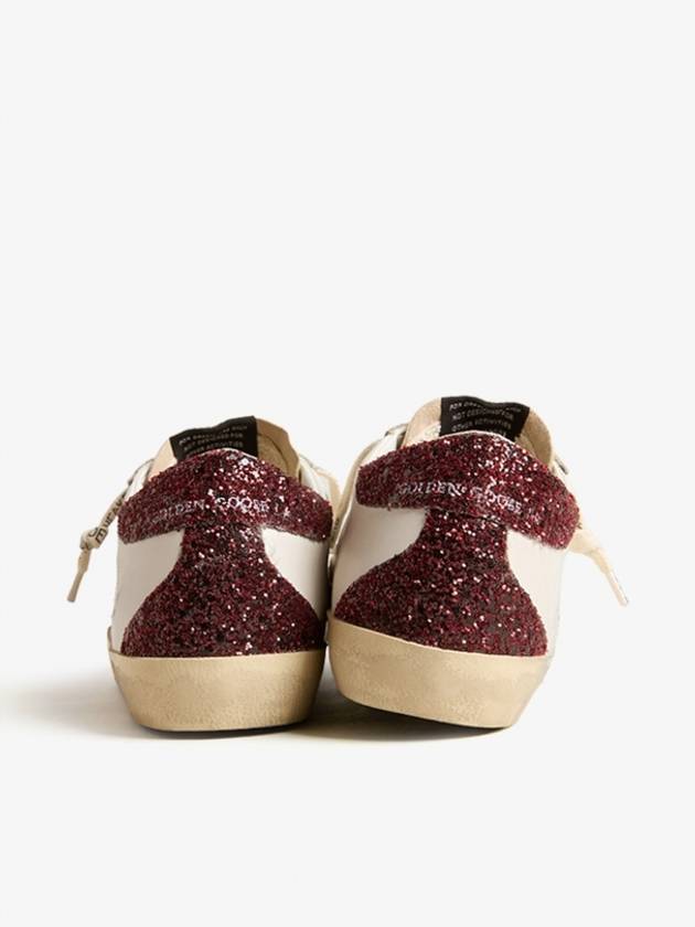 Superstar Glitter Tab Low Top Sneakers White - GOLDEN GOOSE - BALAAN 5