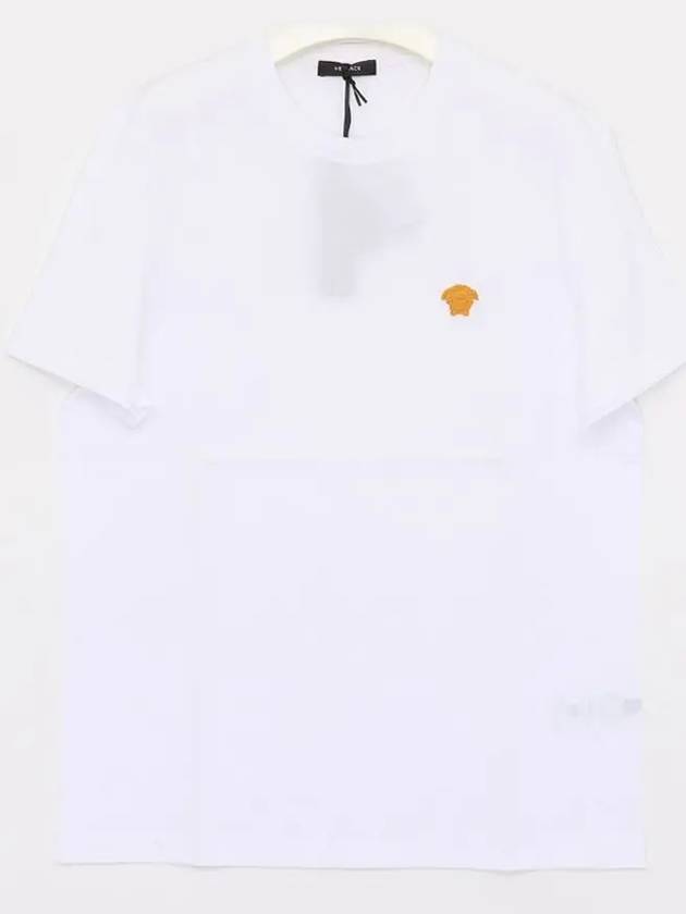 Medusa Embroidery Cotton Short Sleeve T-shirt White - VERSACE - BALAAN 2