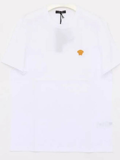 Medusa Embroidery Cotton Short Sleeve T-shirt White - VERSACE - BALAAN 2