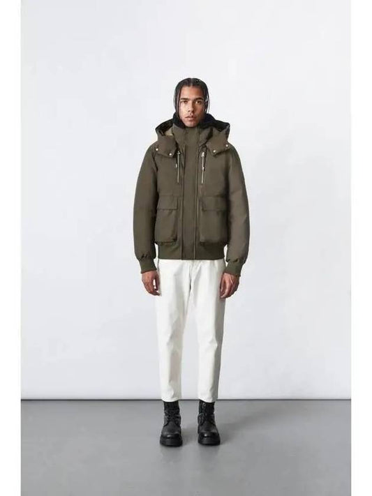 Mackage Korea Official ROWAN Down Bomber Jacket Khaki - MACKAGE - BALAAN 1