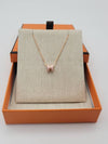 Mini Pop H Pendant Rose Gold Rose Dragee - HERMES - BALAAN 5