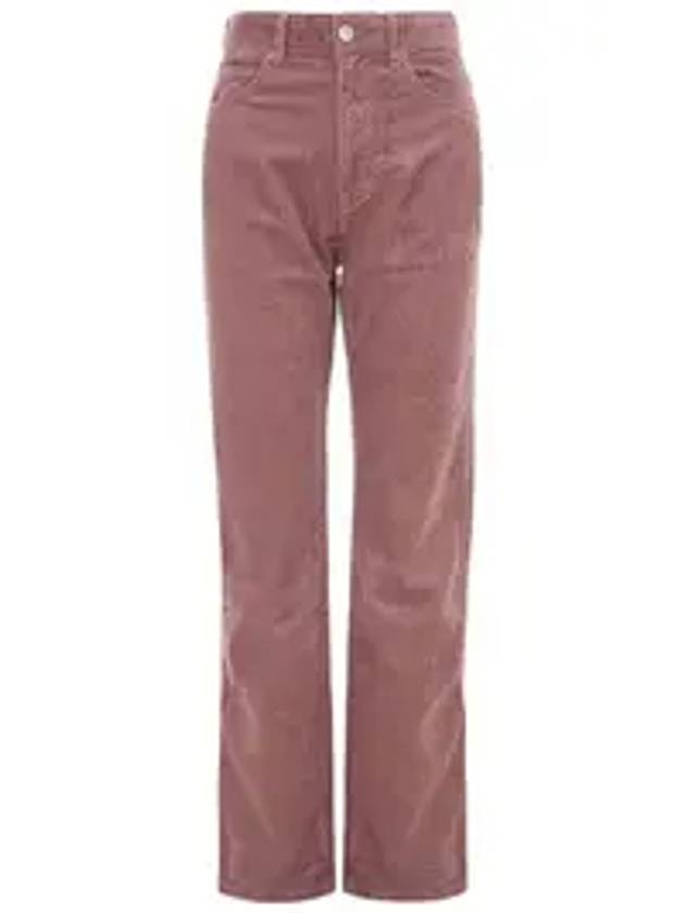 Corduroy Straight Pants Pink - ISABEL MARANT - BALAAN 1