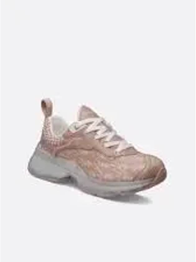 Vibe Oblique Transparent Rubber Low Top Sneaker Nude - DIOR - BALAAN 2