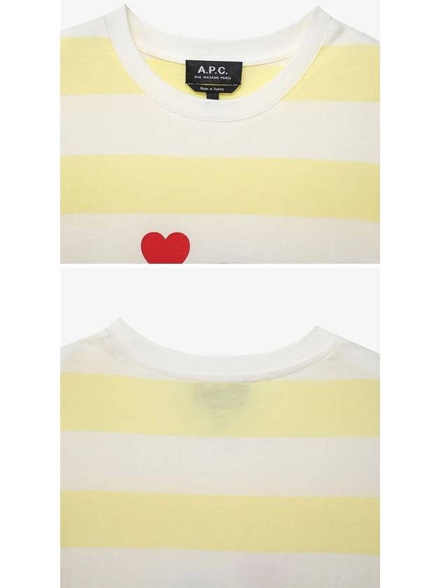 Simone Short Sleeve T-Shirt Yellow - A.P.C. - BALAAN 6