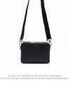 CD Icon Logo Pouch Leather Cross Bag Black - DIOR - BALAAN.