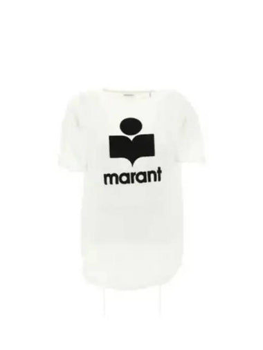 Coldy logo short sleeve t shirt white TS0004FAA1N09E20WH - ISABEL MARANT - BALAAN 1