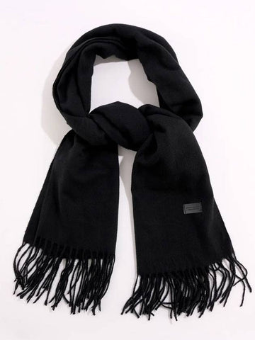 VIRGIN WOOL Muffler Black - NATIONAL PUBLICITY - BALAAN 1