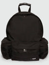 Logo Tag Backpack Black - MSGM - BALAAN 2