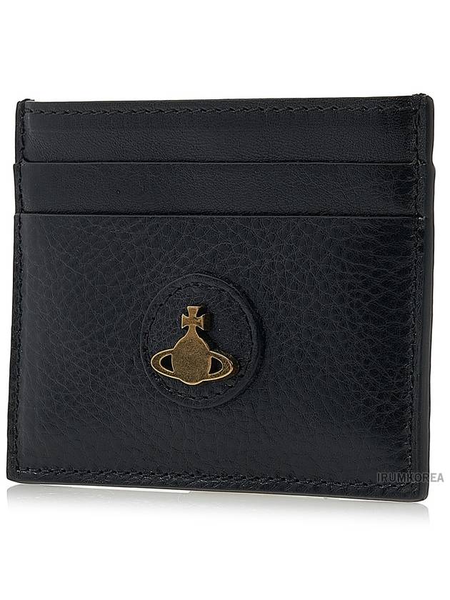 Women's Polished Flat Card Wallet Black - VIVIENNE WESTWOOD - BALAAN 3