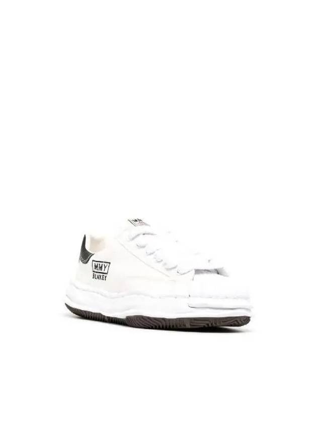 Maison BLAKEY OG Sole Canvas Sneakers A08FW735 WHITE - MIHARA YASUHIRO - BALAAN 3