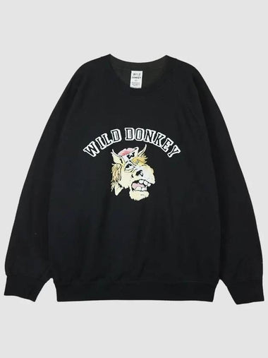 Unisex Donkey Sweatshirt Black FR - WILD DONKEY - BALAAN 1