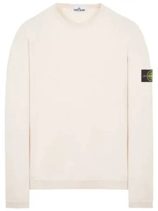 Men's Wappen Patch Crewneck Sweatshirt Light Pink - STONE ISLAND - BALAAN 2