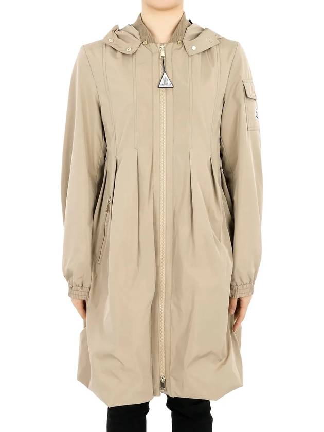 Kids ARILD Hooded Long Jacket Beige 1C00011 5979X 202 12 14A Adults can wear - MONCLER - BALAAN 3