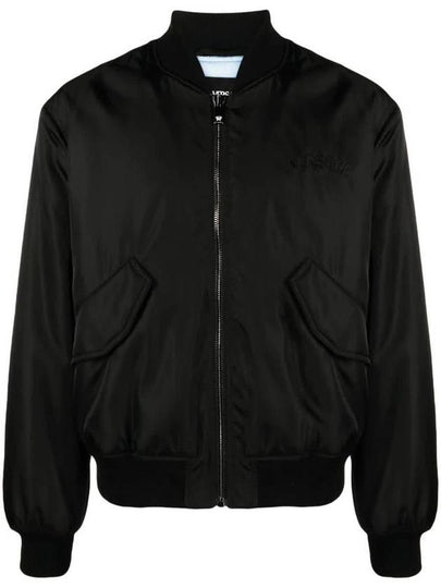 Logo Bomber Jacket Black - VERSACE - BALAAN 2