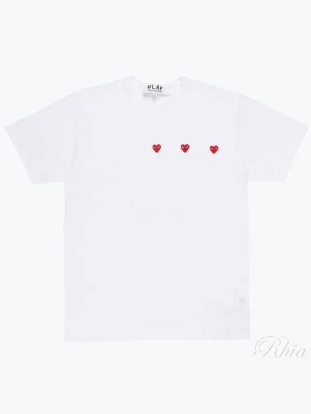 AX T337 051 3 Heart Short Sleeve T Shirt - COMME DES GARCONS - BALAAN 1