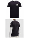 Monogram Logo Short Sleeve T-Shirt Navy - MONCLER - BALAAN 5