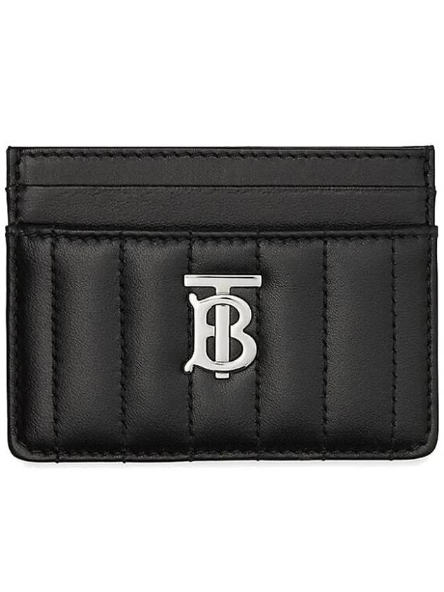 Lola Quilted Card Wallet Black - BURBERRY - BALAAN 3