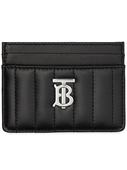 Lola Quilted Card Wallet Black - BURBERRY - BALAAN 2