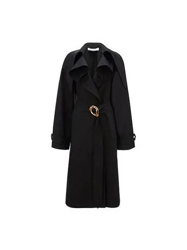 trench coat women black - JW ANDERSON - BALAAN 1