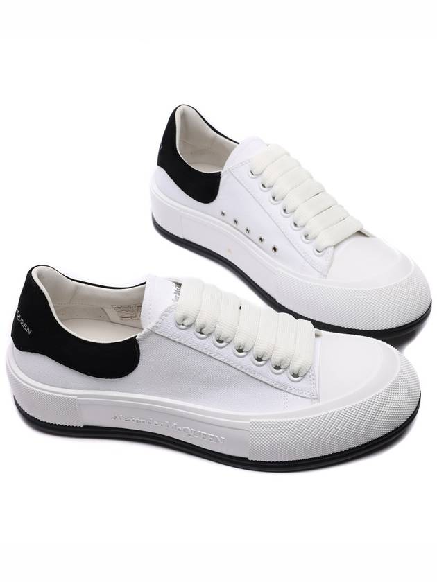 Deck Plimsol Low Top Sneakers White - ALEXANDER MCQUEEN - BALAAN 6