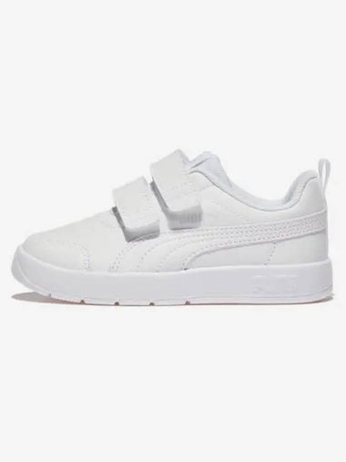 Courtplex V3 Velcro Preschool White Silver Mist - PUMA - BALAAN 1