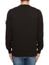 Crewneck Soft Cotton Knit Top Black - STONE ISLAND - BALAAN 4