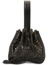 Rose Marie 16 Punching Bucket Bag Black - ALAIA - BALAAN 5