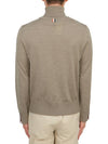 Striped Fine Merino Jersey Turtleneck Medium Brown - THOM BROWNE - BALAAN 5