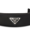 Re-Nylon Triangle Logo Band Hair Accessories Black - PRADA - BALAAN 6