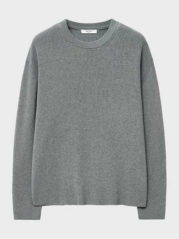 Luxe Cotton Basic Knit Top Grey - NOIRER - BALAAN 3