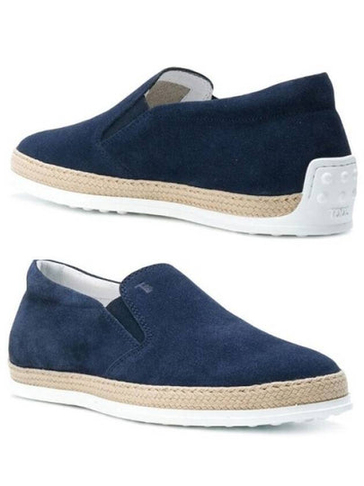 Suede Slip-On Loafer Blue - TOD'S - BALAAN 2